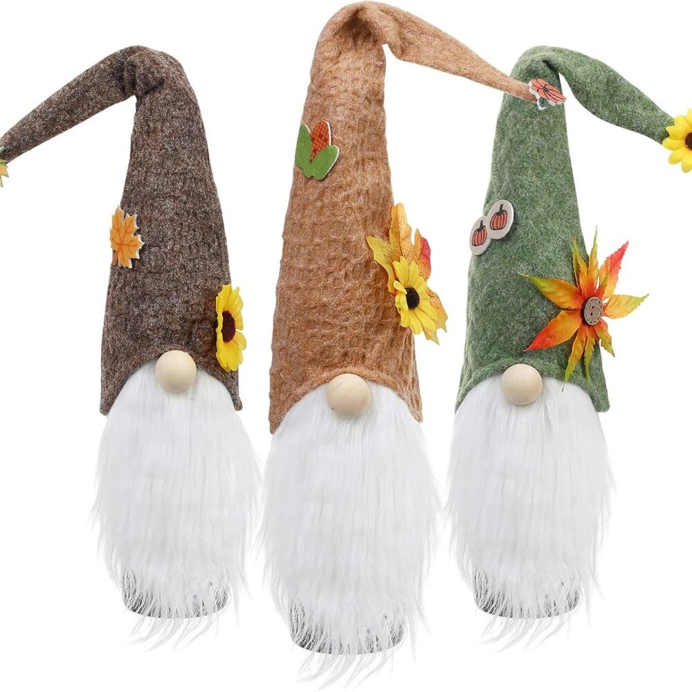Gnome Wine Bottle Covers Topper, Fall Decor - Lot of 10 Bottle Covers
